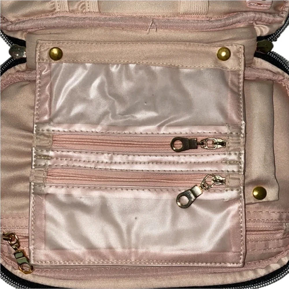 Travel Jewelry Organizer Case • Multi-Compartment Zipper Pouch